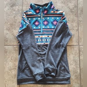 Quarter Zip Aztec Pullover